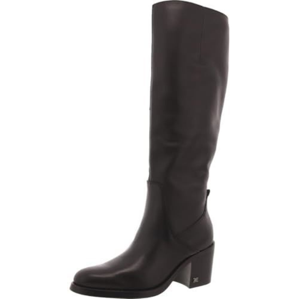 Sam Edelman Women's Soyer Western Boot Black Leather 11 Medium